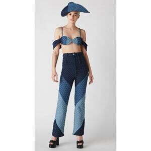 weinsanto paris x nordstrom denim bra top